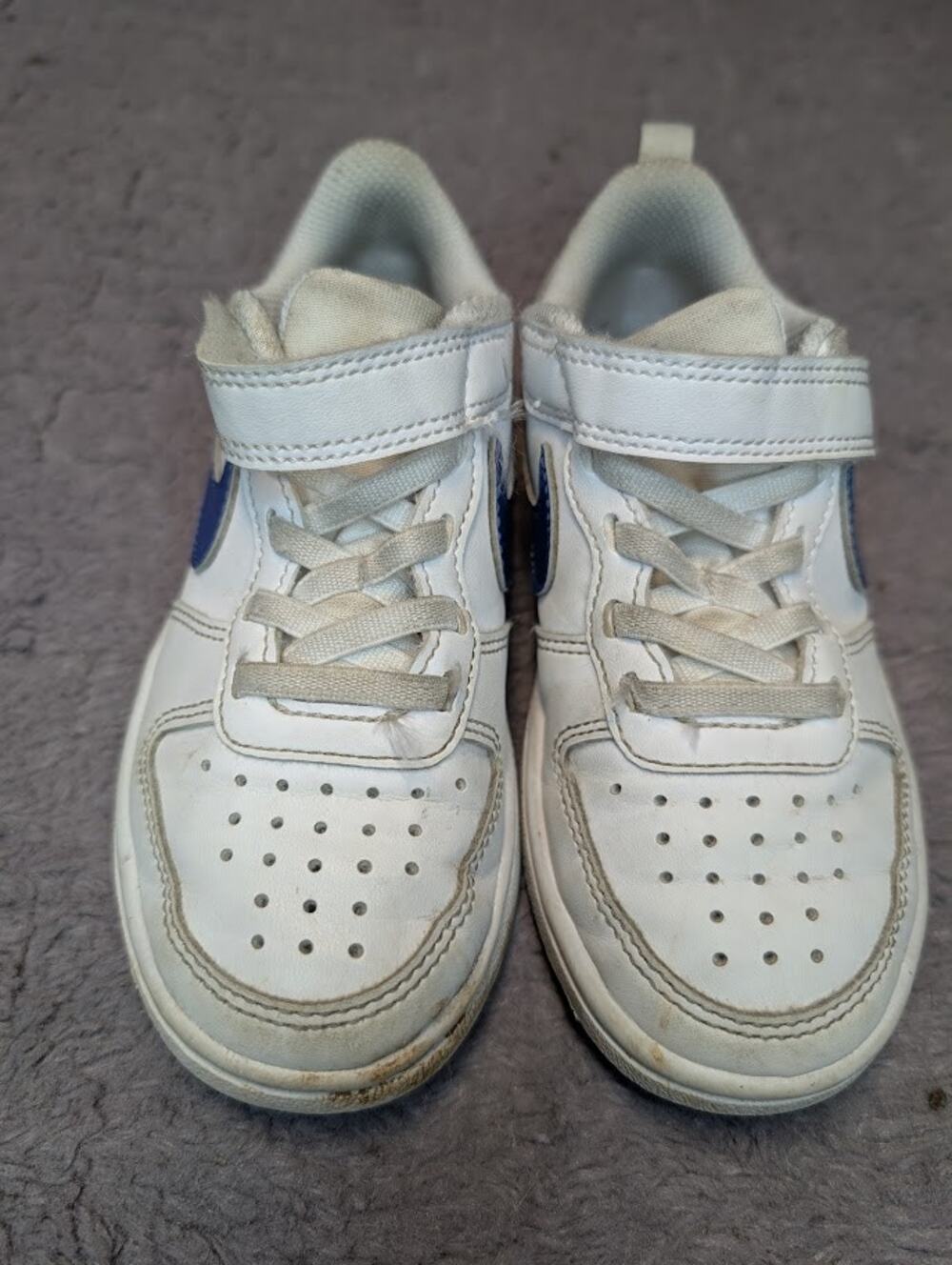 Youth Nike Court Borough Recraft Low White/Blue (DC5457-110) - Size 11